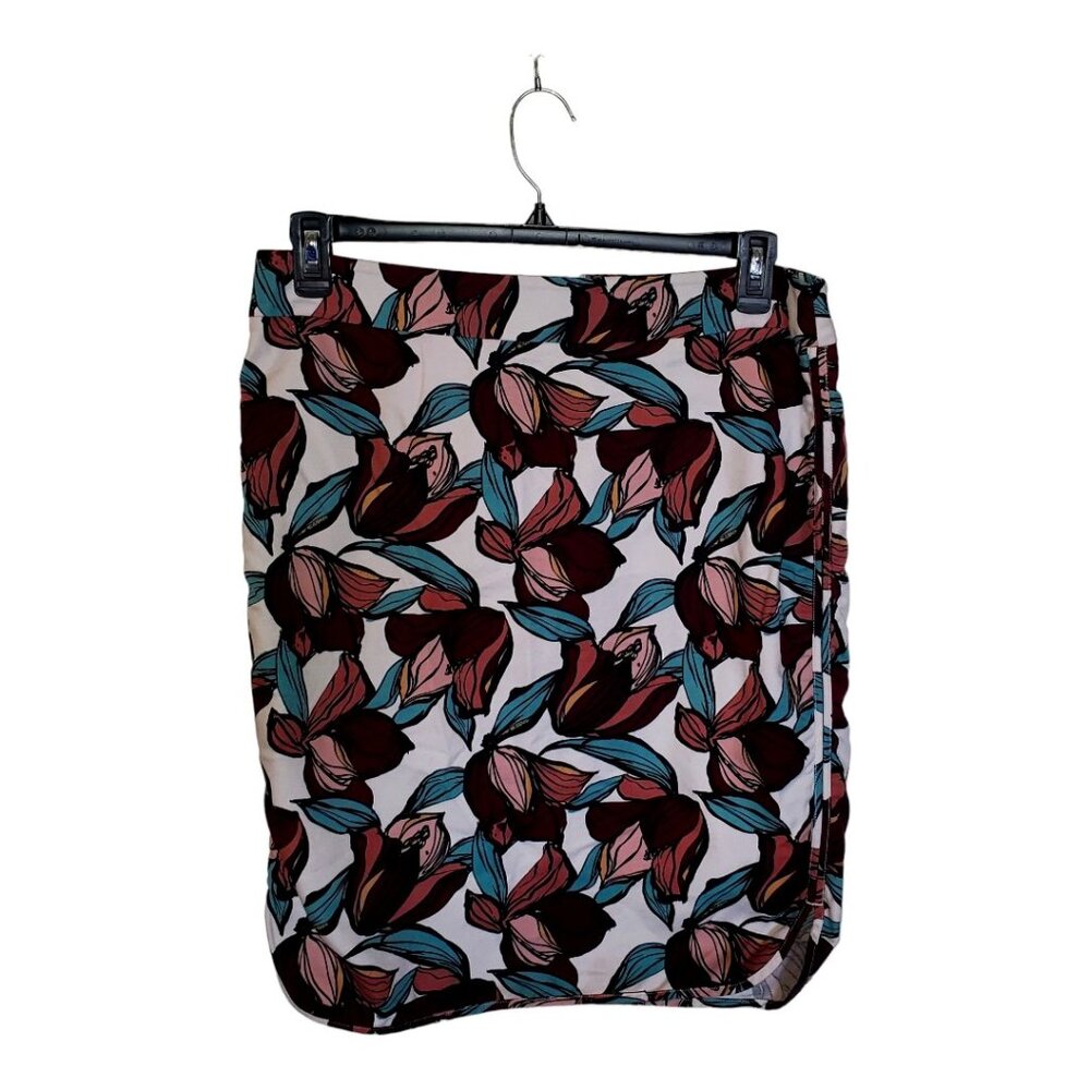 Loft Floral Print Skirt Size 12